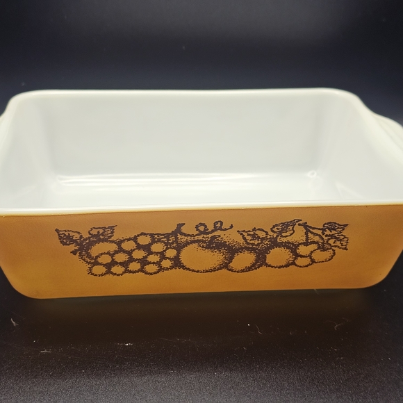 Vintage Pyrex Old Orchard 0503 1.5 QT Ovenware Refrigerator Dish no Lid - Picture 2 of 16